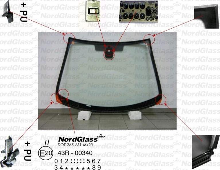 NordGlass 4044069 - Parbriz aaoparts.ro