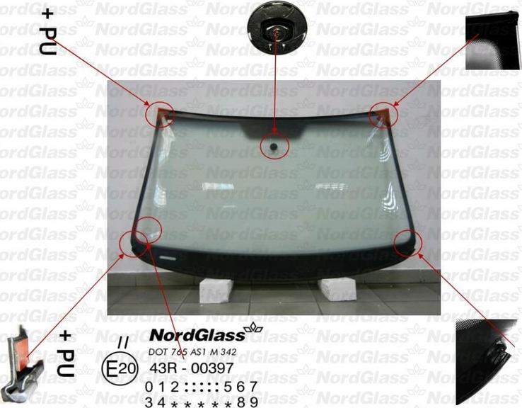 NordGlass 4044160 - Parbriz aaoparts.ro
