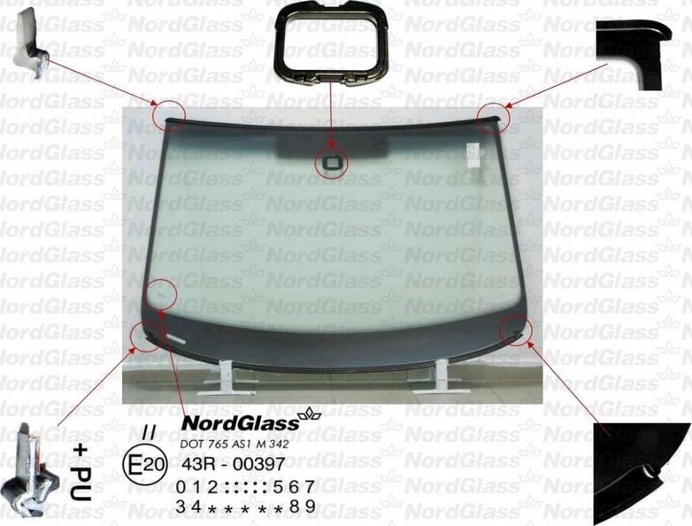 NordGlass 4044108 - Parbriz aaoparts.ro