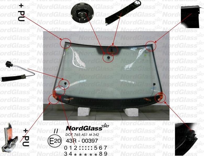 NordGlass 4044171 - Parbriz aaoparts.ro