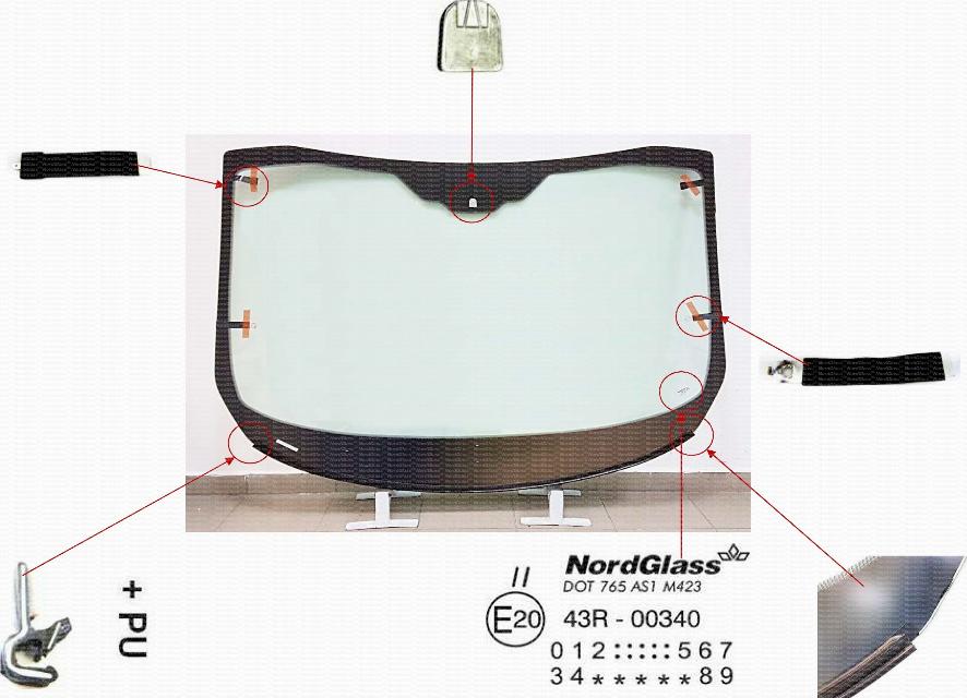 NordGlass 4044859 - Parbriz aaoparts.ro