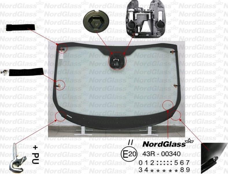 NordGlass 4044854 - Parbriz aaoparts.ro