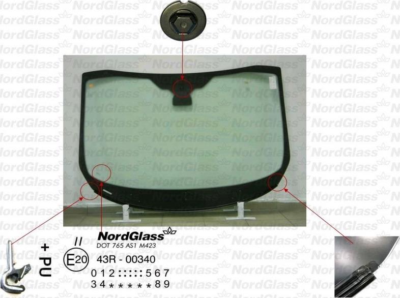 NordGlass 4044858 - Parbriz aaoparts.ro