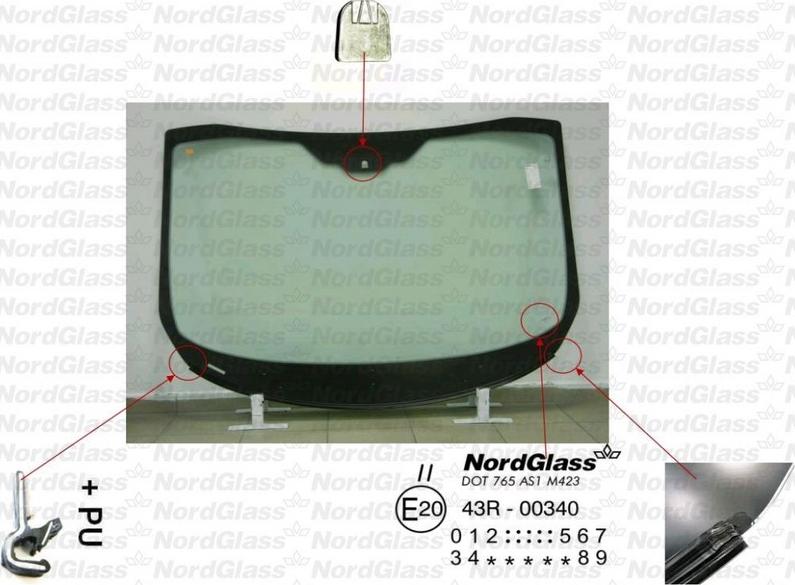 NordGlass 4044857 - Parbriz aaoparts.ro