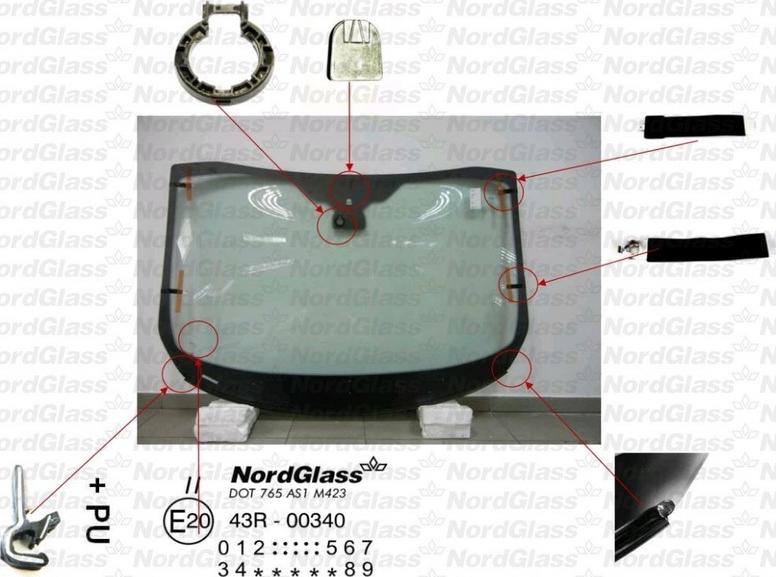 NordGlass 4044861 - Parbriz aaoparts.ro