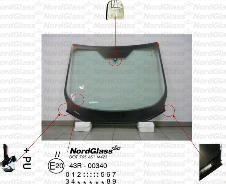 NordGlass 4044709 - Parbriz aaoparts.ro