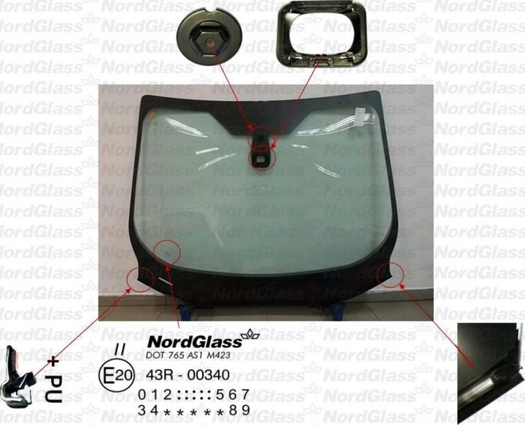 NordGlass 4044711 - Parbriz aaoparts.ro