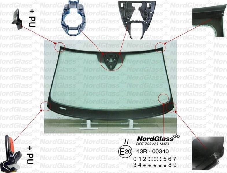 NordGlass 4045945 - Parbriz aaoparts.ro