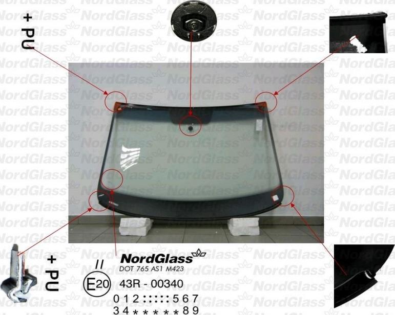 NordGlass 4045934 - Parbriz aaoparts.ro