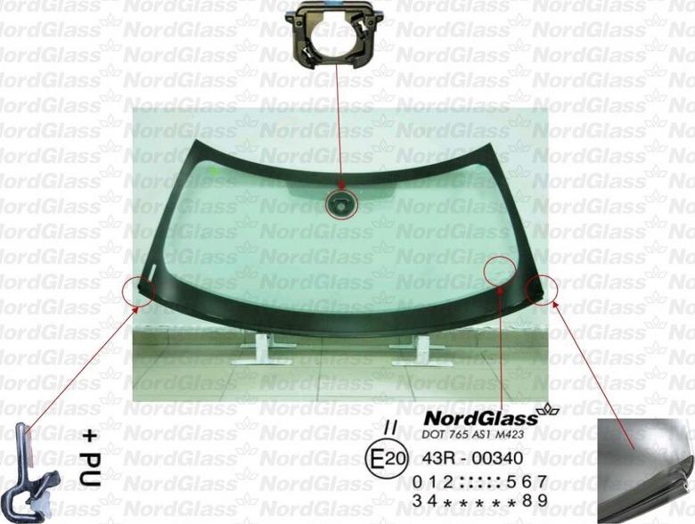 NordGlass 4045440 - Parbriz aaoparts.ro
