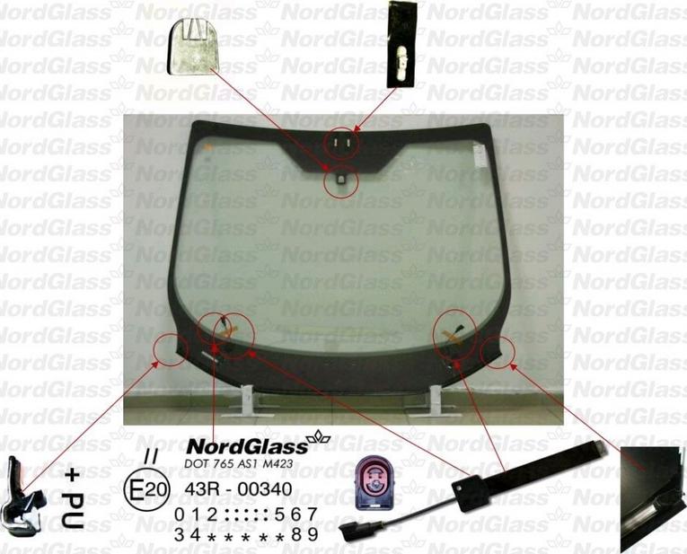 NordGlass 4045543 - Parbriz aaoparts.ro