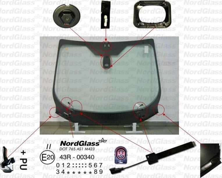 NordGlass 4045542 - Parbriz aaoparts.ro