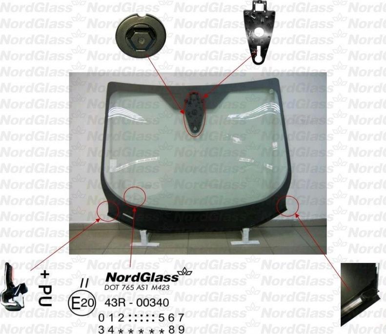 NordGlass 4045065 - Parbriz aaoparts.ro