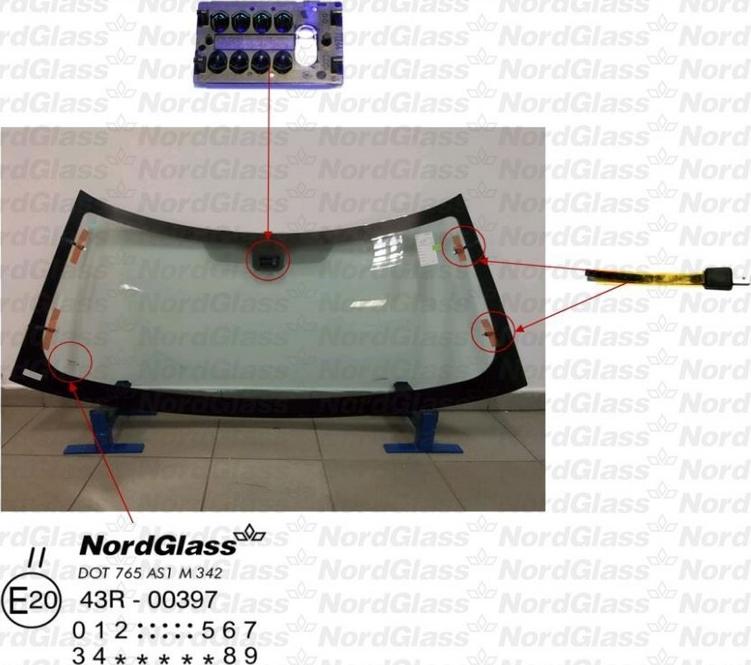 NordGlass 4045031 - Parbriz aaoparts.ro