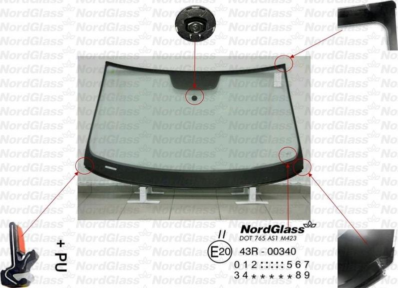 NordGlass 4045870 - Parbriz aaoparts.ro
