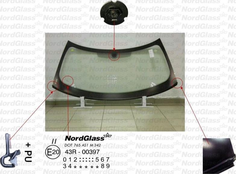 NordGlass 4045385 - Parbriz aaoparts.ro