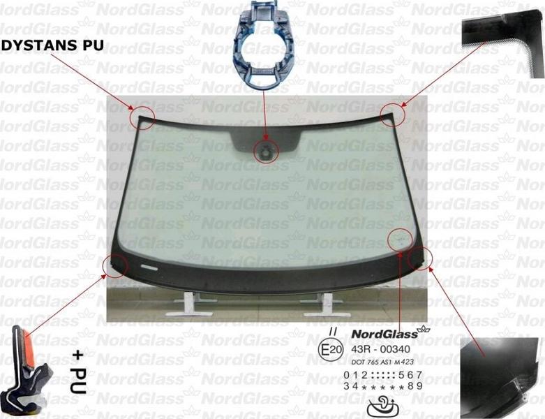 NordGlass 4045228 - Parbriz aaoparts.ro