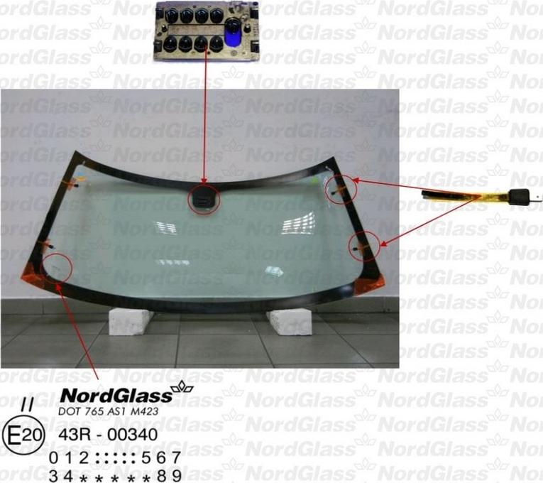 NordGlass 4043910 - Parbriz aaoparts.ro