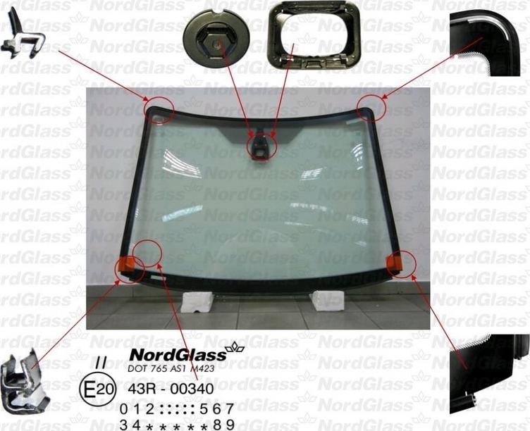 NordGlass 4043932 - Parbriz aaoparts.ro