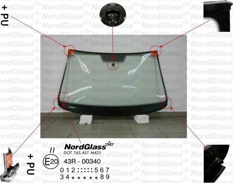 NordGlass 4043680 - Parbriz aaoparts.ro