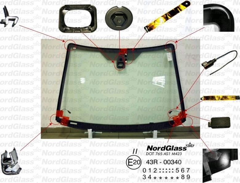NordGlass 4043804 - Parbriz aaoparts.ro