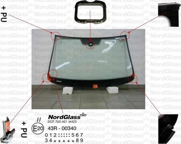 NordGlass 4043353 - Parbriz aaoparts.ro