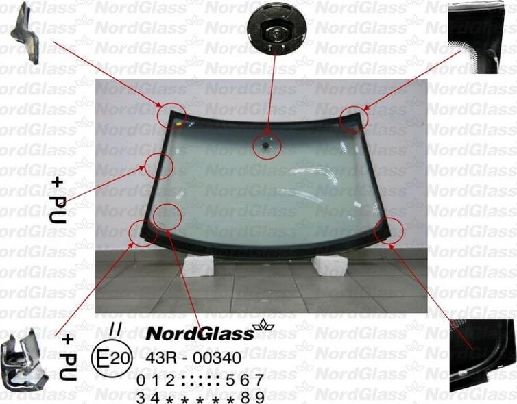 NordGlass 4043386 - Parbriz aaoparts.ro