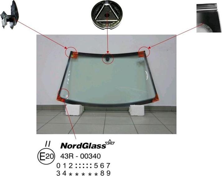 NordGlass 4043268 - Parbriz aaoparts.ro