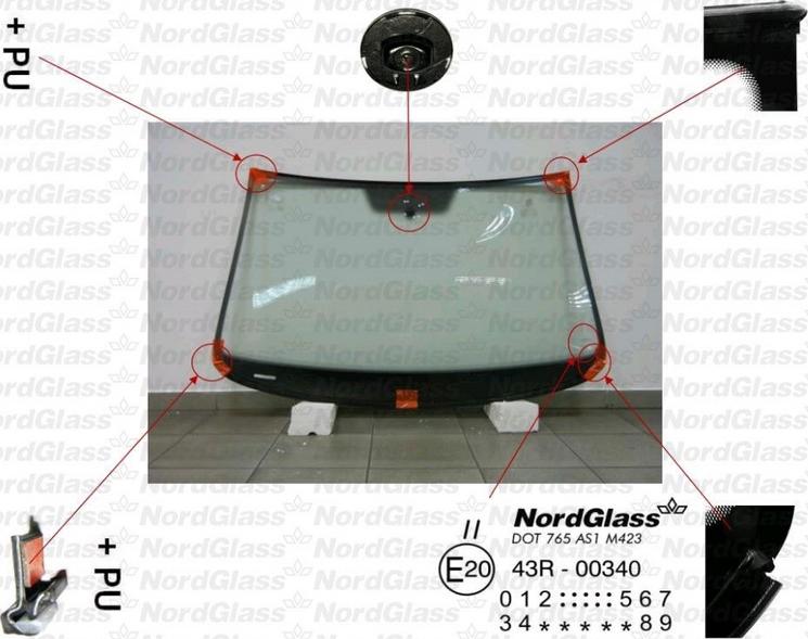 NordGlass 4043288 - Parbriz aaoparts.ro