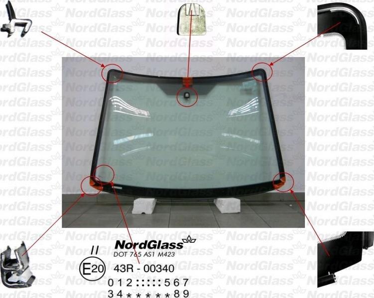 NordGlass 4043757 - Parbriz aaoparts.ro