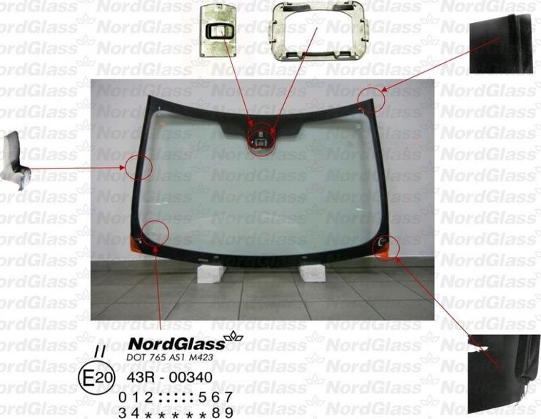 NordGlass 4043490 - Parbriz aaoparts.ro