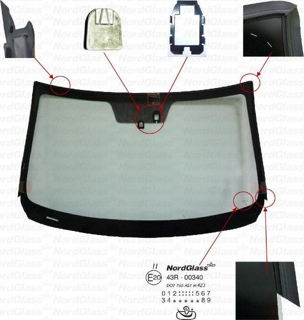 NordGlass 4144333 - Parbriz aaoparts.ro