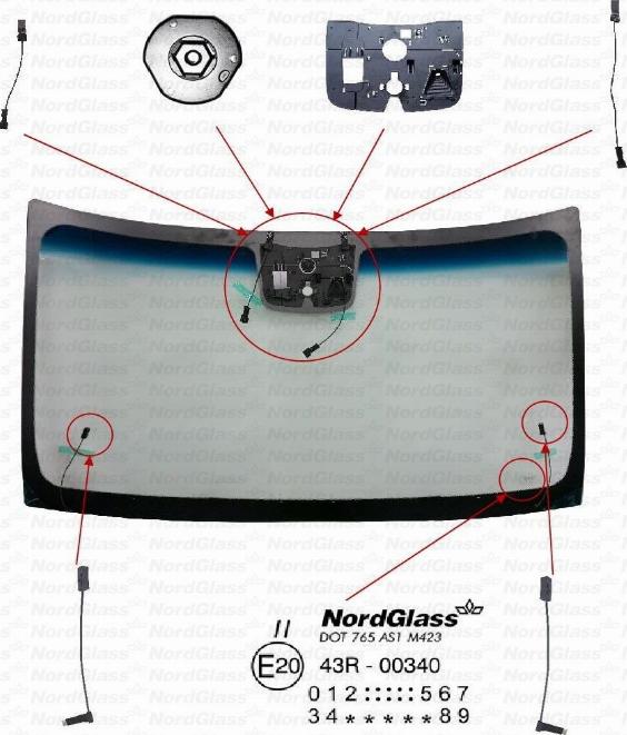 NordGlass 4145881 - Parbriz aaoparts.ro