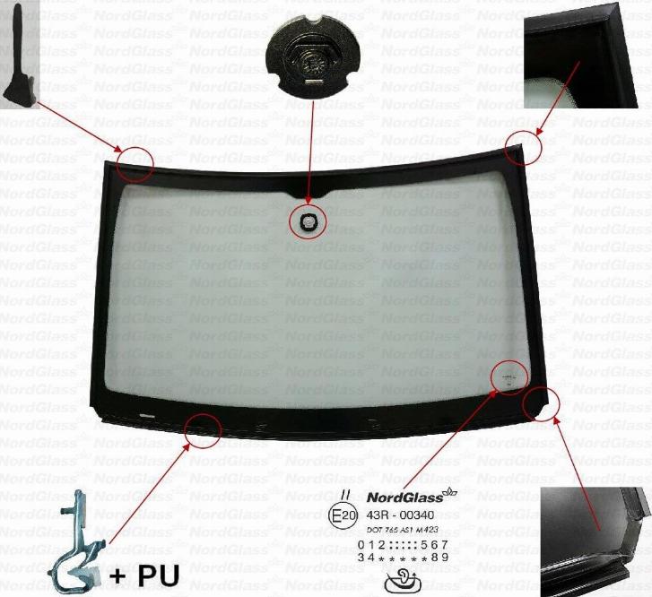 NordGlass 4154203 - Parbriz aaoparts.ro