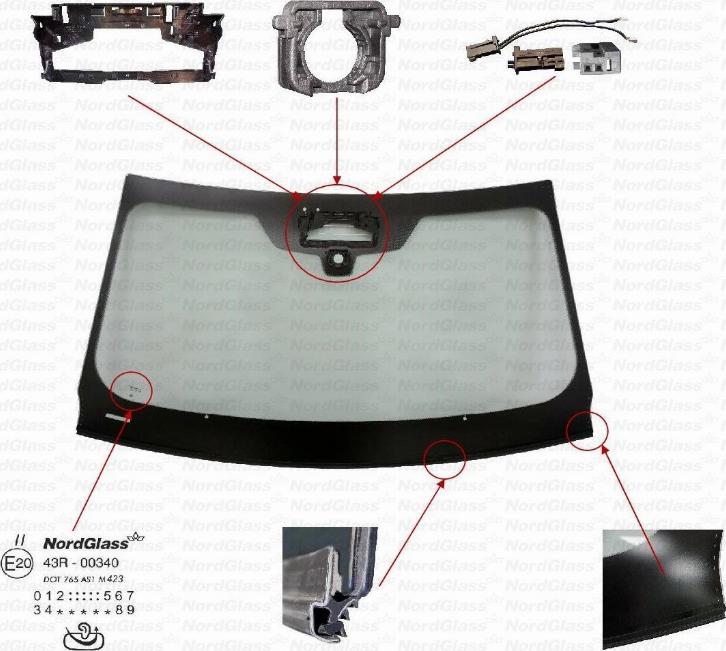 NordGlass 4154748 - Parbriz aaoparts.ro