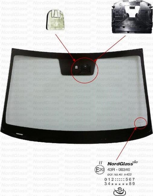 NordGlass 4158193 - Parbriz aaoparts.ro