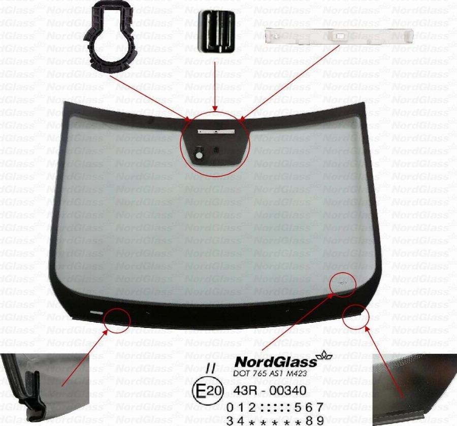 NordGlass 4158751 - Parbriz aaoparts.ro