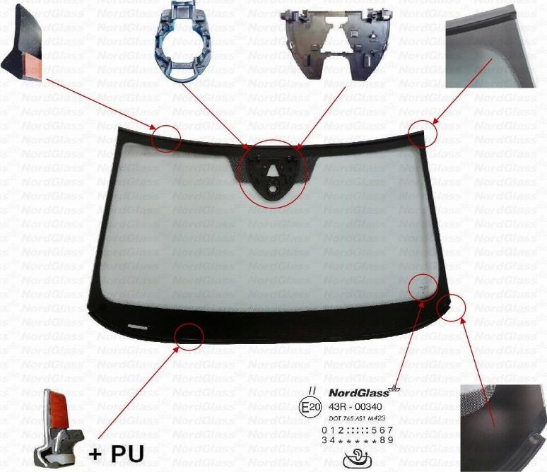 NordGlass 4152557 - Parbriz aaoparts.ro