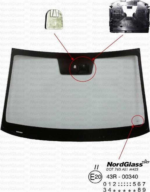 NordGlass 4157570 - Parbriz aaoparts.ro