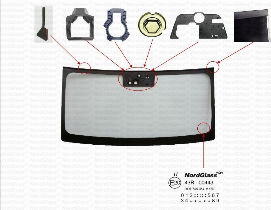 NordGlass 4163237 - Parbriz aaoparts.ro
