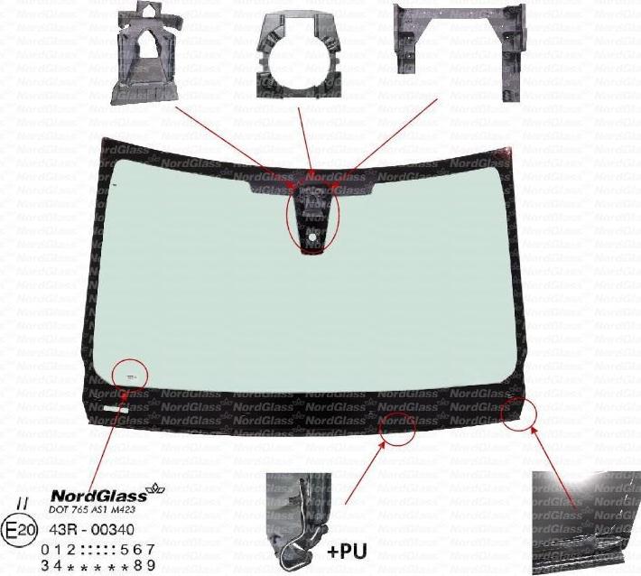 NordGlass 4137388 - Parbriz aaoparts.ro
