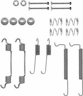 NPS D351O01 - Set accesorii, sabot de frana aaoparts.ro