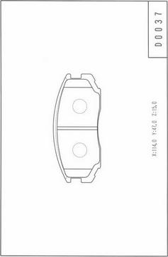 NPS D360U17 - Set placute frana,frana disc aaoparts.ro