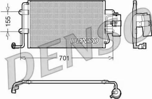 NPS DCN32025 - Condensator, climatizare aaoparts.ro