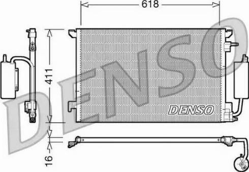 NPS DCN20035 - Condensator, climatizare aaoparts.ro