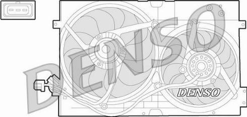 NPS DER32010 - Ventilator, radiator aaoparts.ro