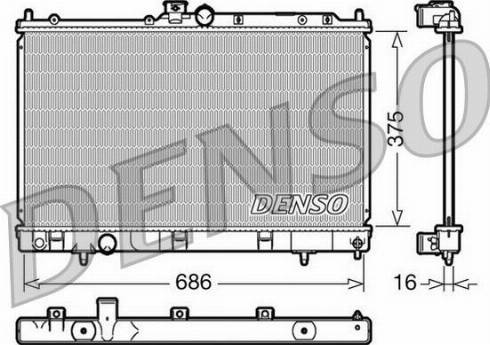 NPS DRM45025 - Radiator, racire motor aaoparts.ro