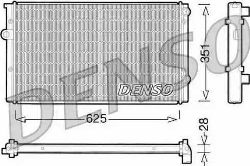 NPS DRM32008 - Radiator, racire motor aaoparts.ro