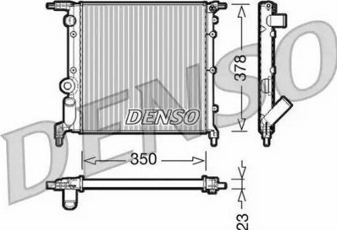 NPS DRM23005 - Radiator, racire motor aaoparts.ro