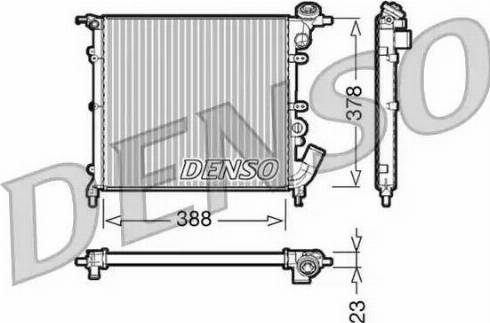 NPS DRM23002 - Radiator, racire motor aaoparts.ro